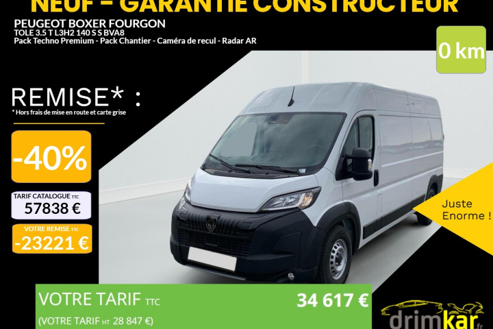 PEUGEOT BOXER FOURGON